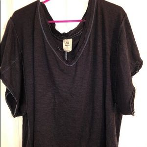 Free people navy blue t shirt